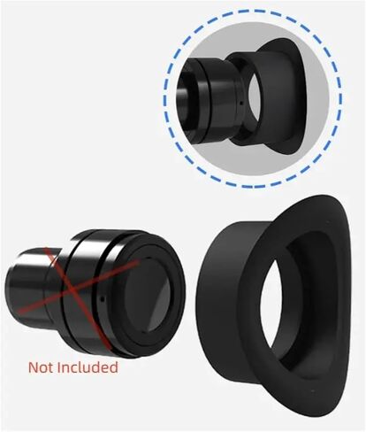 2PCS 35mm Stereo Microscope Eyepiece Cover Eyecups Eye Care Soft Rubber Eye Shield Microscope Eye Guards in Kuwait