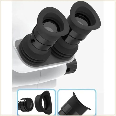 2PCS 35mm Stereo Microscope Eyepiece Cover Eyecups Eye Care Soft Rubber Eye Shield Microscope Eye Guards in Kuwait