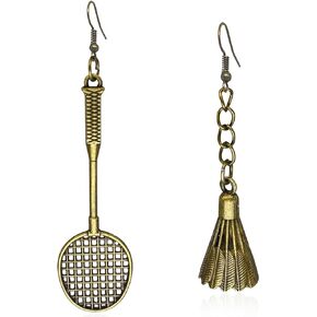 Golf Jewelry Golf Charm Earrings Golf Badminton Sport Dangle Earrings for Women Girls Golf Badminton Players Golf Lover Gift