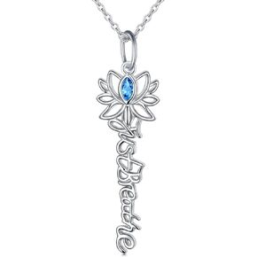 S925 Sterling Silver Nurse/Doctor/Police/Teacher/Yogas Pendant Necklace for Women Mother's Day Graduation Jewelry Gift