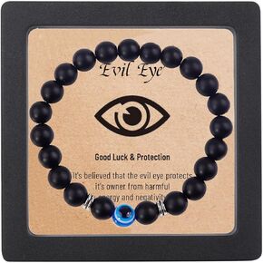 Evil Eye Bracelets for Men Evil Eye Jewelry Bead Bracelet Protection Good Luck Amulet For Boy in Kuwait