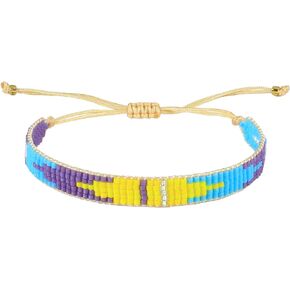 KELITCH Friendship Bracelets Miyuki Seed Beaded Bracelets Handmade Friendship Strand Tiny Bracelets