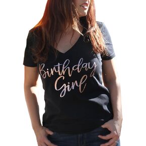 Rose Gold Birthday Girl Shirt - Birthday Shirt, It's My Birthday Shirt Women, Birthday Squad Lady Tshirt