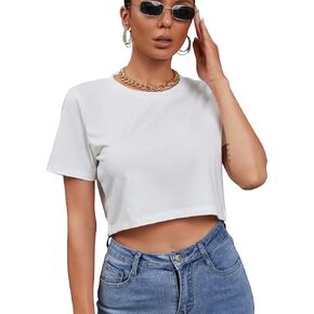 تي شيرت صيفي كاجوال بأكمام قصيرة للسيدات من BORIFLORS in Kuwait