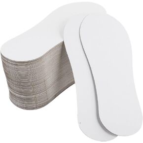 FOMIYES 100Pcs Cardboard Sock Inserts Sock Display Paper Card White Blank Cardboard Stocking Holder Paper Shoe Liners Low Cut Socks Organizers for Home Organization Retail Display
