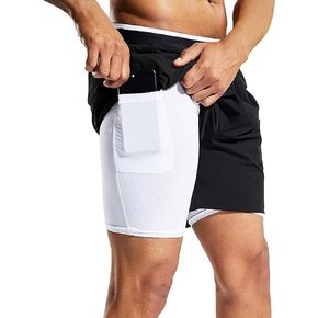 Ngtcglm Mens Running Shorts Workout Running Shorts Men Gym Yoga Outdoor Sports Shorts 4 Pockets