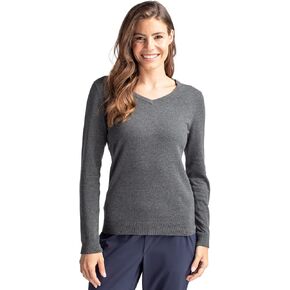 Cutter & Buck Women's Soft Cotton Blend Lakemont Long Sleeve V-Neck Sweater in Saudi Arabia