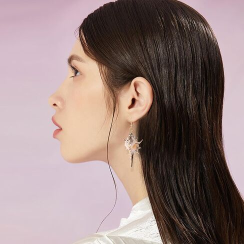 Aishgjia Tropical Beach Sea Jewelry Casual Natural Seashell Conch Drop Dangle Earrings for Women and Girls Boho in Saudi Arabia