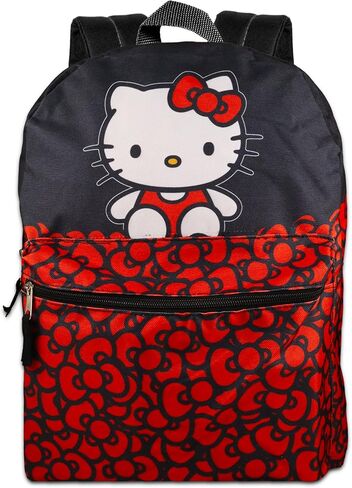 Hello Kitty Backpack for Girls - Bundle with 16" Hello Kitty School Backpack with Front Pocket Plus Hello Kitty Tattoos, More | Hello Kitty Backpack Set in Saudi Arabia