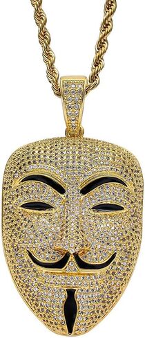 قلادات للرجال قلادة الهيب هوب، قناع المهرج قلادة قلادة الهالوين التنكرية in Kuwait