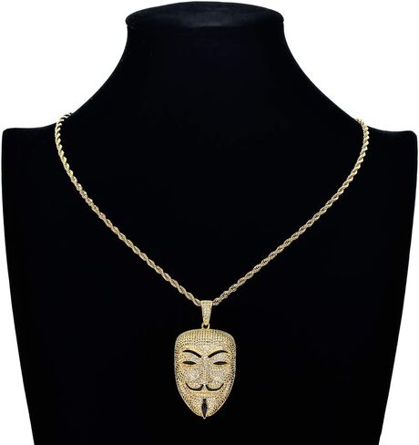 قلادات للرجال قلادة الهيب هوب، قناع المهرج قلادة قلادة الهالوين التنكرية in Kuwait