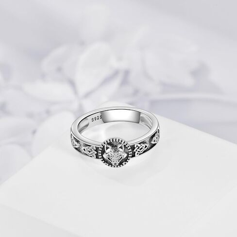 VONALA 925 Sterling Silver Skull Ring for Women Viking Rune Ring for Men Viking Jewelry Gothic Ring Birthday Gifts 8# in Saudi Arabia