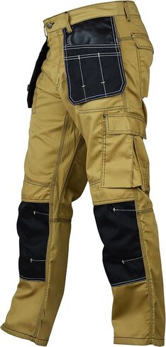 Fashio Mens Construction Pants Carpenter Utility Tool Pockets Cordura Knee Reinforced Work Wear Pants Safety Trousers in Saudi Arabia
