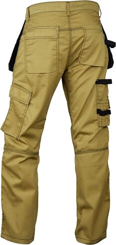 Fashio Mens Construction Pants Carpenter Utility Tool Pockets Cordura Knee Reinforced Work Wear Pants Safety Trousers in Saudi Arabia