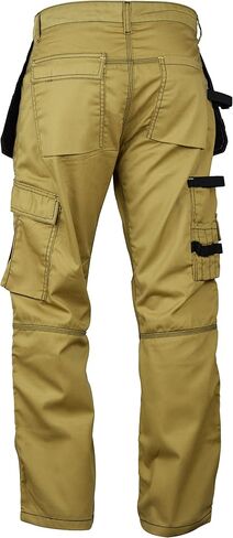 Fashio Mens Construction Pants Carpenter Utility Tool Pockets Cordura Knee Reinforced Work Wear Pants Safety Trousers in Saudi Arabia