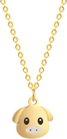 Meiligo® Fashion Woman Girls Zodiac Animals Necklace Rooster Pig Charm Pendant Necklace in Saudi Arabia