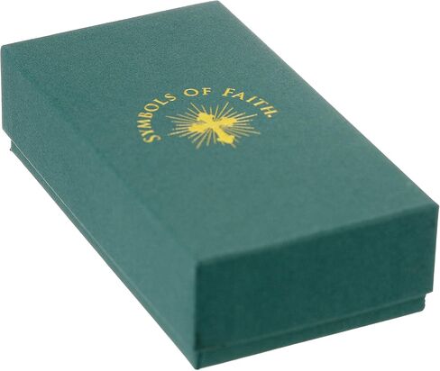 "Inspirations" 14k Gold-Dipped Crystal Blue Enamel Mary and Child Pendant Necklace in Kuwait