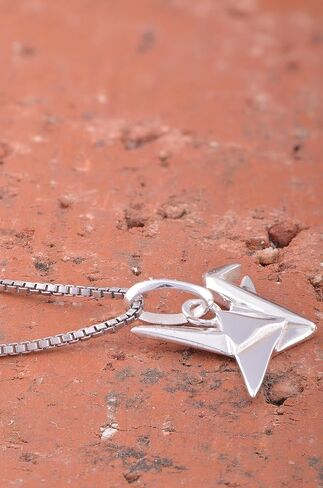 Sterling Silver Origami Crane Necklace in Kuwait