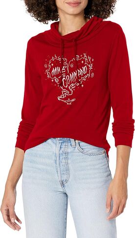 Disney Villains Mine to Command Women's Cowl Neck Long Sleeve Knit Top in Saudi Arabia