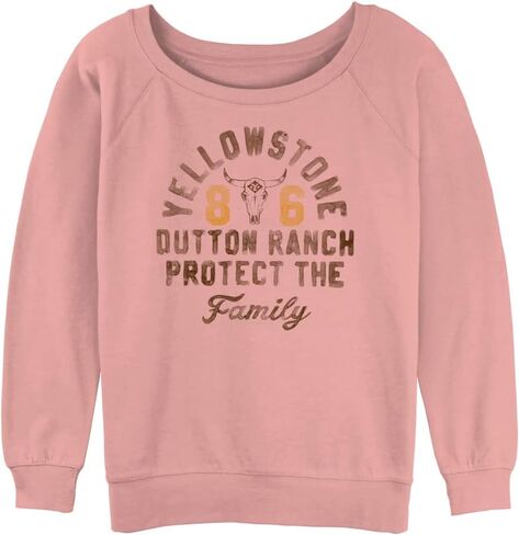 Y Yellowstone Women's Yellowstone Painted Ranch Junior's Raglan Pullover with Coverstitch in Kuwait
