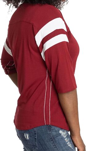 Flying Colors Apparel Women's NCAA Collection | The Abigail - Scoop-Neck 3/4 Sleeve Top in Kuwait