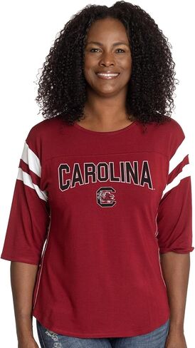 Flying Colors Apparel Women's NCAA Collection | The Abigail - Scoop-Neck 3/4 Sleeve Top in Kuwait