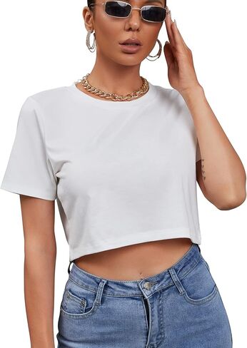 تي شيرت صيفي كاجوال بأكمام قصيرة للسيدات من BORIFLORS in Kuwait