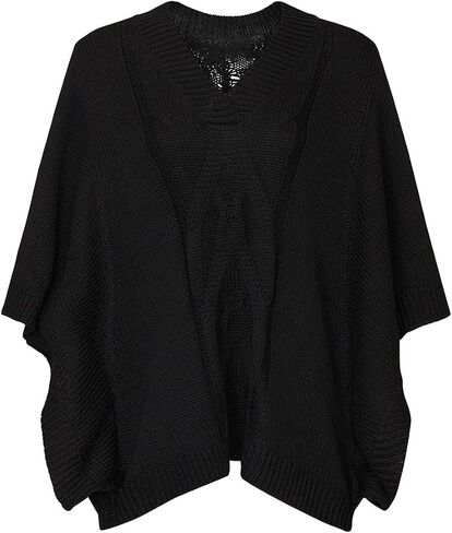 KF/KaufmanFranco Collective Women's Black Slouchy Cable Knit Sweater in Kuwait