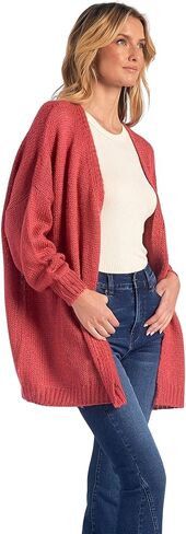 Elan Women's Rock & Love Knit Open Front Cardigan Sweater in Kuwait