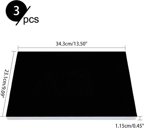 PH PandaHall 3pcs 13x9 Black Jewelry Foam Insert Ring Earring Display Pad Tray Sponge Pad for Jewelry Boxes Trays Display Showcase Storage in Saudi Arabia