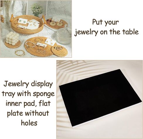 PH PandaHall 3pcs 13x9 Black Jewelry Foam Insert Ring Earring Display Pad Tray Sponge Pad for Jewelry Boxes Trays Display Showcase Storage in Saudi Arabia