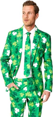 البدلة التنكرية للرجال باللون الأخضر لعيد القديس باتريك شامروك in Kuwait