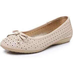 GAWBAW Women's Ballet Flats Shoes Comfortable Slip On Casual Dress Flats Low Wedge Ballerina Walking Flats for Women