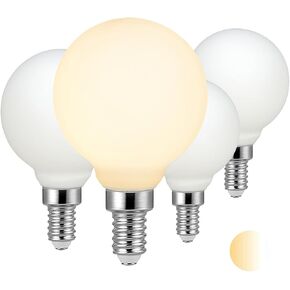 Liii&ARTMAN LED Large Globe Big Bulb 5.9' G47/ G150 7W E26 Dim to Warm Flick-Free Matt Opal Porcelain White 2000-2800K CRI95 600LM (1-Pack)