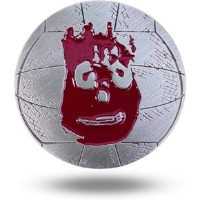 Wilson Volleyball Cast Away Unique Magnetic Metal Golf Ball Marker Accessory with Hat Clip for Men and Women