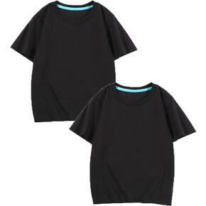 ALEXZV Toddler Boy' Shirts 2 Packs Dinosaur Short Sleeve Tops T-Shirt Size for 3-6 Years