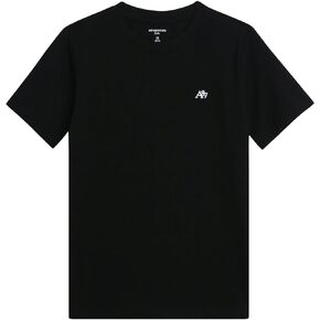 تي شيرت للأولاد من AEROPOSTALE - قميص قطني أساسي للأطفال بأكمام قصيرة - تي شيرت كلاسيكي برسومات بياقة دائرية للأولاد (4-16)