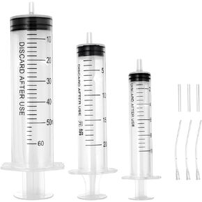 Birds Feeding Syringe- 3 Pcs Feeding Tubes for Birds Parrot- Hand Feeding Syringe with 5 Pcs Curved Gavage Tubes