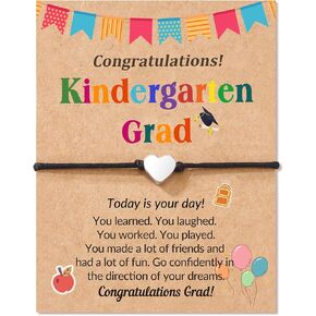 HGDEER Graduation Gifts for Kindergarten Preschool 5th, Adjustable Star Heart Bracelets