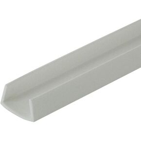 Outwater Plastics White 1/2'' Styrene Plastic U-Channel/C-Channel 48 Inch Lengths (Pack of 3)