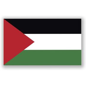 2-Pack Palestine Flag Decal Sticker | 5-Inches by 3-Inches | Premium Quality Vinyl | PD505