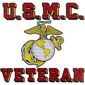 USMC Veteran Clear Decal