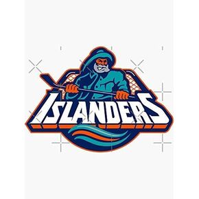 Set of 3 -NY Islanders Fisherman Logo Sticker