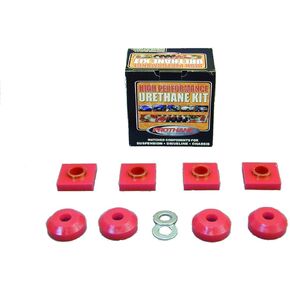 Prothane 76 & Earlier Ford F150/250 Transfer Case Mounts - Red