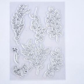 Flowers Leaves Clear Stamps for Card Making Decoration and DIY Scrapbooking 3042815