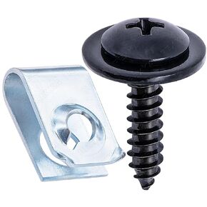 Rexka 15 Sets Fender Liner Splash Shield Screw U Nut Kit for Honda Acura 90308-SB2-013 90114-SE0-000 Accord Civic CR-V Crosstour Element Odyssey Passport Pilot Ridgeline S2000 & More Radiator Support