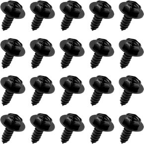 20PCS Fender Bolts Retainers Replacement OEM#90159-60498 Compatible with Scion Toyota Lexus,Hex Head Screws Car Accessories for Mud Flaps,Bumper Cover,Wheel Well Liners