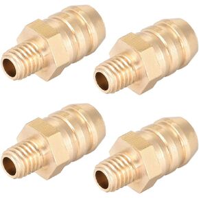 uxcell Brass Fitting Connector Metric M5-0.8 Male to Barb Fit Hose ID 8mm 4pcs