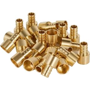 10 Pieces EFIELD Pex Fittings 1/2" x 1/2" Female Sweat Copper Adapter (Over Copper Tube), ASTM F1807