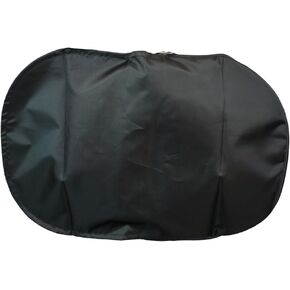 Ophthalmic Black Universal Phoropter Refractor Protective Dust Cover Nylon Zipper 19" L x 13" W